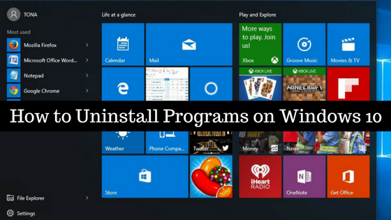How to Uninstall Programs on Windows 10 [Quickly] 